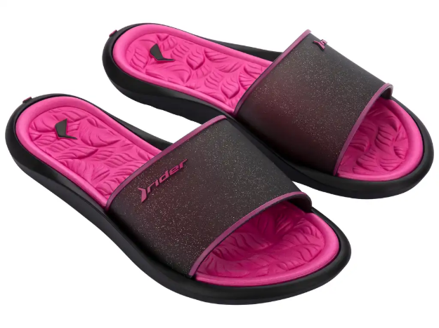 Obrazek Klapki damskie Rider Flow 83799-BN578 czarno-różowe