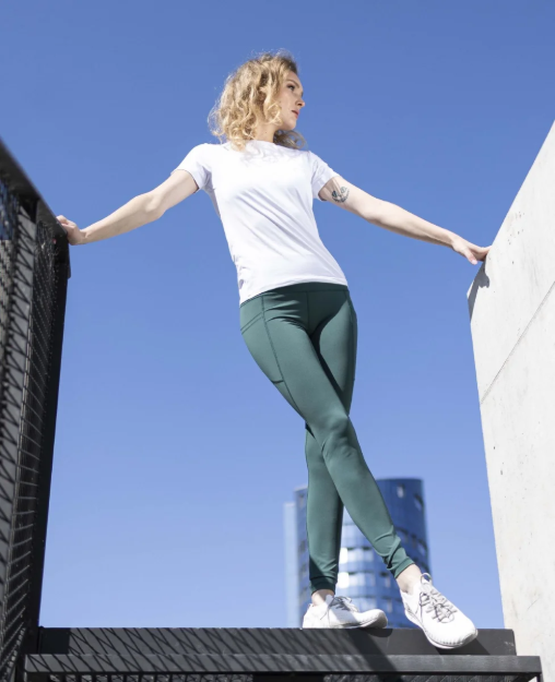 Obrazek Damskie legginsy ARDON®ALBADEW szmaragdowe