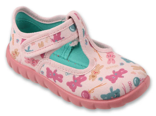 Obrazek BEFADO 627P009 kapcie dziewczęce FLEXI zwierzęta