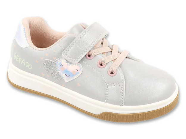 Obrazek BEFADO 514X496 tenisky SPORT HEARTSY stříbrné