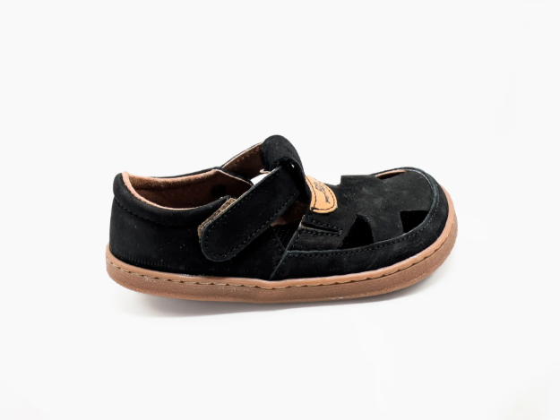 Obrazek Pegres Barefoot BF 51 Sandały dziecięce czarne