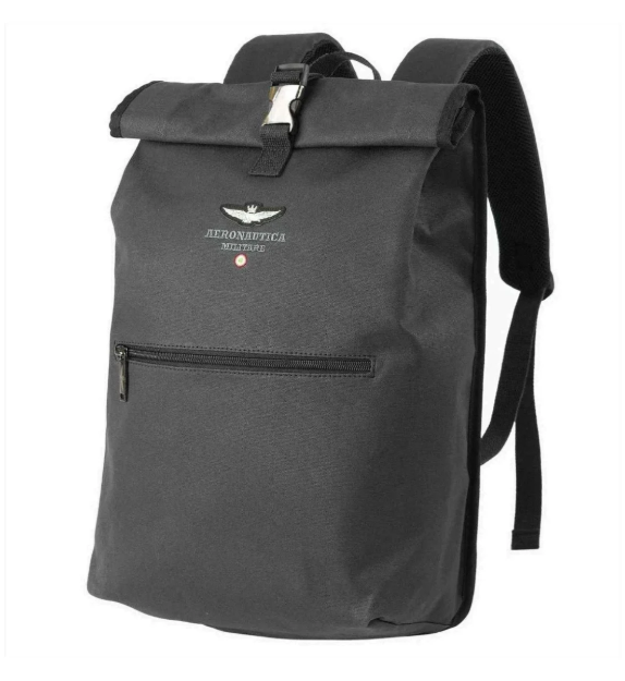 Obrazek Batoh Aeronautica Militare New city rollup AM-544-01 černá 17 L