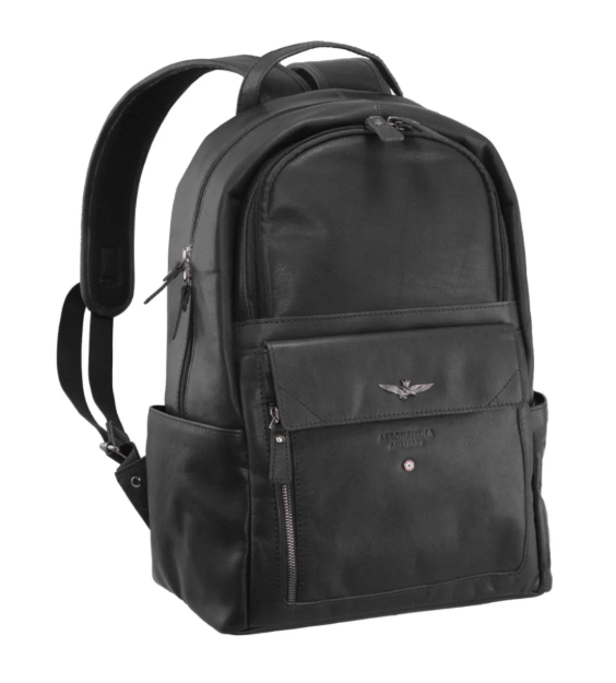 Obrazek Batoh Aeronautica Militare Vintage classic AM-355-01 černá 18 L