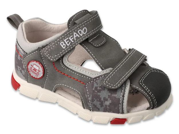 Obrazek BEFADO 170P107 sandały ADVENTURE szary