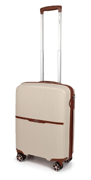 Obrazek Walizka podróżna Dielle S PP STRIPE 190-55-24 beżowa 38 L