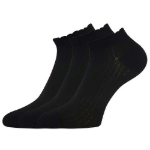 Obrazek LONKA Damskie skarpetki letnie BETH lace BLACK (3 pary)