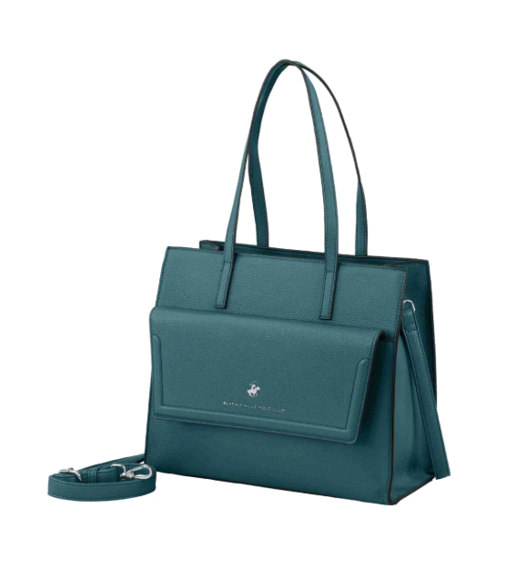 Obrazek Kabelka Beverly Hills Polo Club BH-4200-34 petrolejová 10,85 L