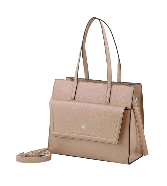Obrazek Kabelka Beverly Hills Polo Club BH-4200-28 béžová 10,85 L
