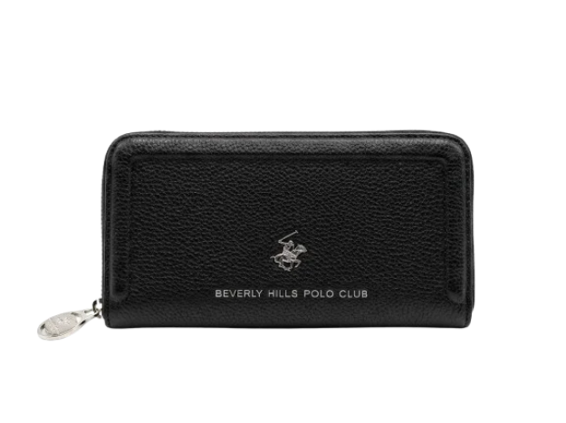 Obrazek Dámská peněženka Beverly Hills Polo Club zip BH-4204-01 černá