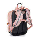 Obrazek Bagmaster ALFA 26 A školní tříkomorový batoh – veverka Oranžová 23 l