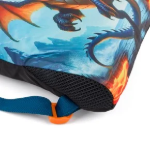 Obrazek Bagmaster SÁČEK LUMI 26 D školní na přezůvky / tělocvik – drak Modrá 1,5 l