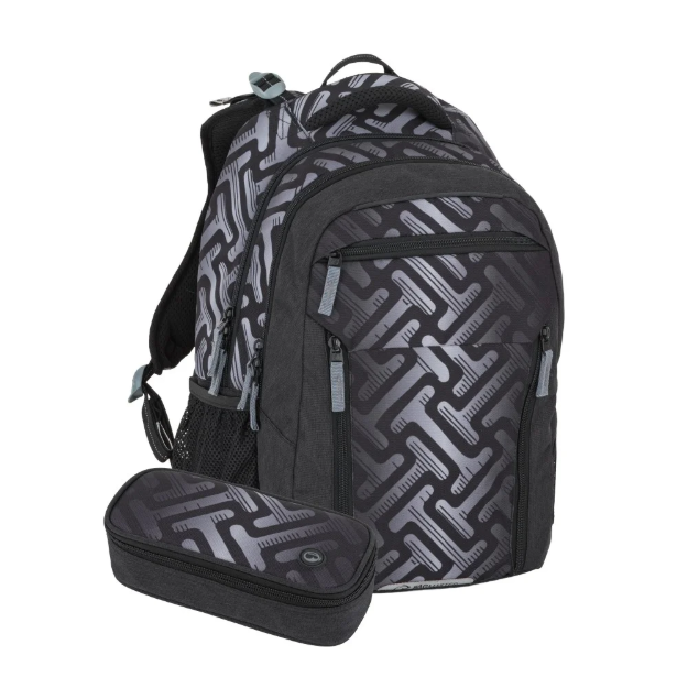 Obrazek Bagmaster PORTO 26 A školní set – šedý Šedá 29 l