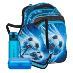 Obrazek Bagmaster BETA 26 C velký školní set pro prvňáčky – fotbal Modrá 23 l