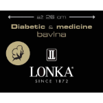 Obrazek LONKA Ponožky velmi roztažné DIACOTTONIX pro diabetiky BÍLÉ (3 páry)