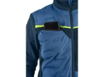 Obrazek Bunda CXS NAOS, hybrid, pánská, modro-modrá, HV žluté doplňky
