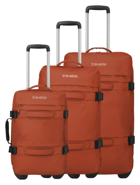 Obrazek Travelite Bolonia Wheeled Duffle S,M,L Orange S: 35 l / M: 50 l / L: 75 L