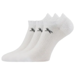 Obrazek LONKA Ponožky dámské elegantní FLITANA 01 s kamínky BÍLÉ (3 páry)