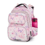 Obrazek Bagmaster DOPI 25 A školní batoh – motýlci Růžová 23 l