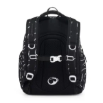 Obrazek Bagmaster NOMAD 25 A studentský batoh – černo-bílý Černá 30 l