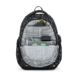 Obrazek Bagmaster NOMAD 25 A studentský batoh – černo-bílý Černá 30 l