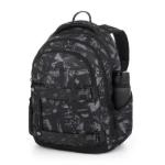 Obrazek Bagmaster NOMAD 25 B studentský batoh – černo-šedý Černá 30 l