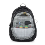 Obrazek Bagmaster NOMAD 25 B studentský batoh – černo-šedý Černá 30 l