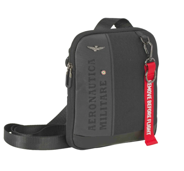 Obrazek Taška cross Aeronautica Militare Spitfire simple AM-601-01 černá 2,3 L