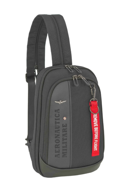 Obrazek Batoh Aeronautica Militare Spitfire sling AM-603-01 černá 6,3 L