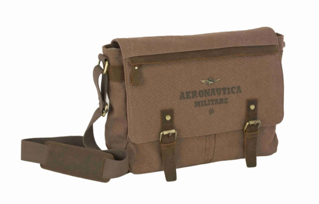 Obrazek Taška messenger Aeronautica Militare Canvas AM-612-25 hnědá 13 L