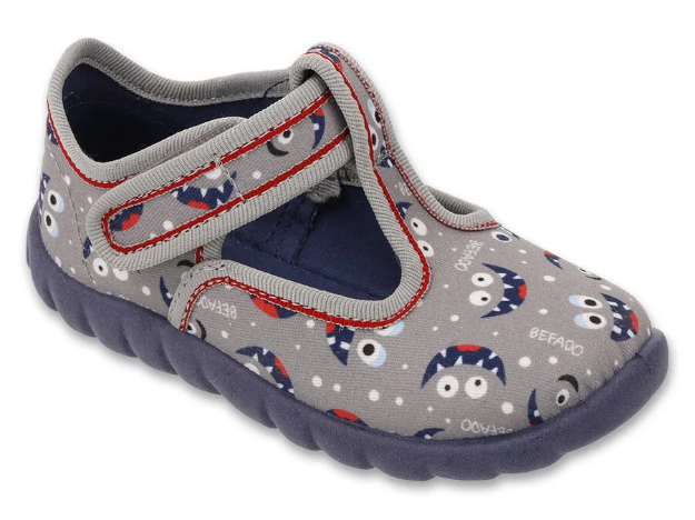 Obrazek BEFADO 627P020 bačkorky FLEXI šedé přišerky