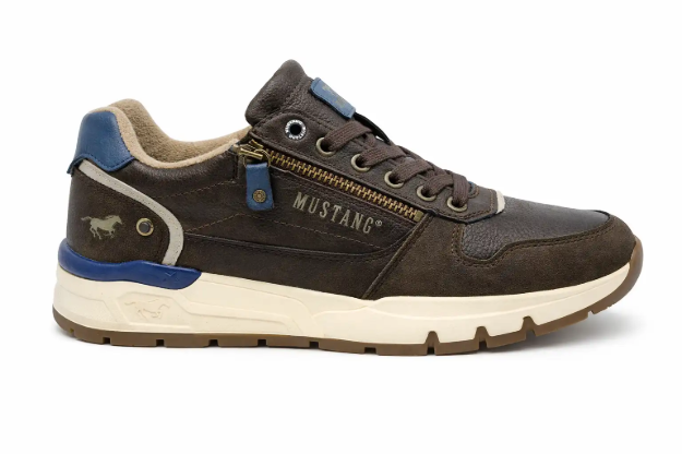 Obrazek Mustang 15M0051001 Męskie trampki brązowe