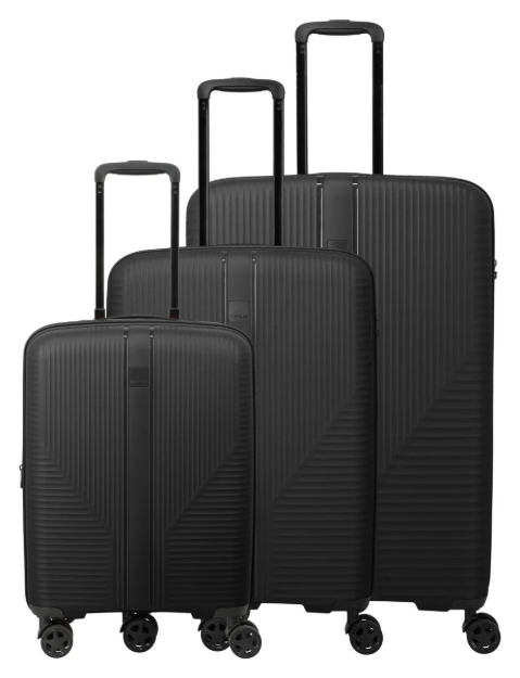 Obrazek Travelite Air Stripe S exp, M exp, L Black S: 40/47 l / M: 75/86 l / L: 104 L