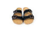 Obrazek Dětské barefoot korkové pantofle černé