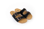 Obrazek Dětské barefoot korkové pantofle černé