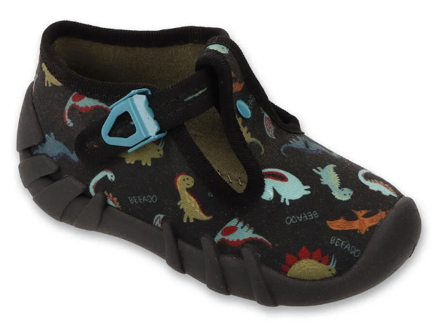 Obrazek BEFADO 110P538 chłopięce kapcie SPEEDY z motywem dinozaurów