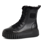 Obrazek Tamaris 1-26228-47-003 Damskie zimowe botki do kostki czarne