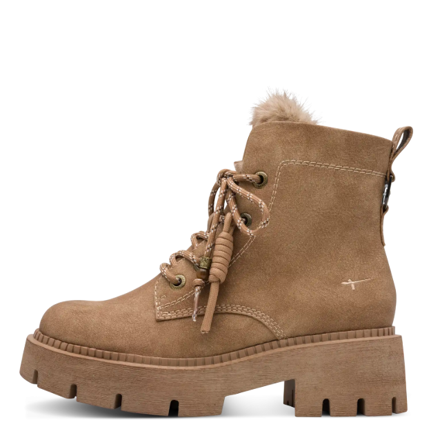 Obrazek Tamaris 1-26226-47-310 Damskie zimowe botki do kostki camel