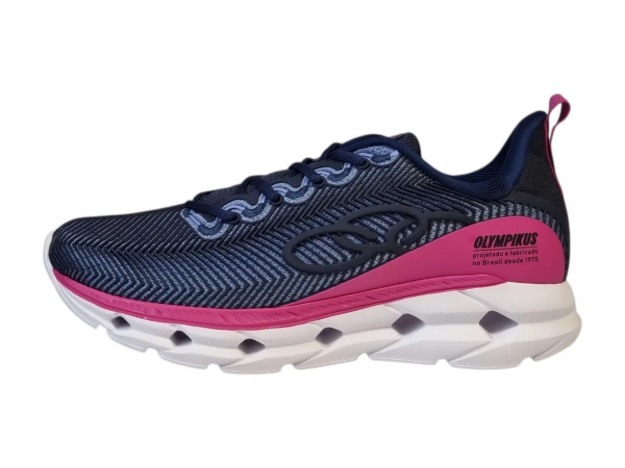 Obrazek Buty sportowe damskie Olympikus Perfect 3 w kolorze ciemnoniebieskim/różowym
