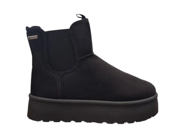 Obrazek Tom Tailor 8490220004 Damskie buty zimowe do kostki czarny