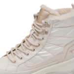 Obrazek Tamaris 1-26265-47-418 Damskie zimowe botki do kostki ivory