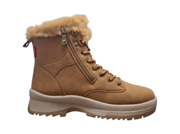 Obrazek Looke ALVERINE L1579-15 Damskie buty zimowe za kostkę brązowe
