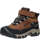 Obrazek KEEN Targhee IV Mid WP Dziecięce zimowe botki do kostki w kolorze bison/brindle