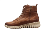 Obrazek Wild 017-404217 Damskie skórzane buty za kostkę w kolorze tiger