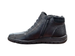 Obrazek Wild R732-00 Damskie skórzane buty za kostkę w kolorze czarny