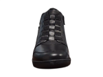 Obrazek Wild R732-00 Damskie skórzane buty za kostkę w kolorze czarny