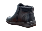 Obrazek Wild R732-00 Damskie skórzane buty za kostkę w kolorze czarny