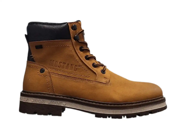 Obrazek Mustang 15M0091001 Męskie buty zimowe za kostkę w kolorze camel