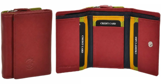Obrazek Dámská peněženka BHPC Colorfull combi S - červená BH-2970-02 červená