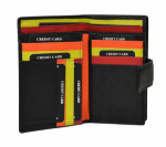 Obrazek Dámská peněženka BHPC Colorfull combi flap BH-2969-01 černá