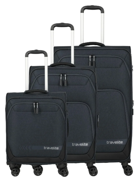 Obrazek Travelite Kick Off 4w S, M exp, L exp Anthracite S: 37 l / M: 69/73 l / L: 110/117 L